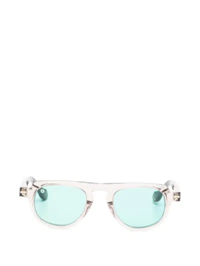 Kyme Eron Round-frame Sunglasses In Brown