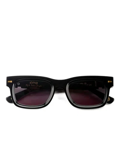 Kyme Jedi Rectangle-frame Sunglasses In Black