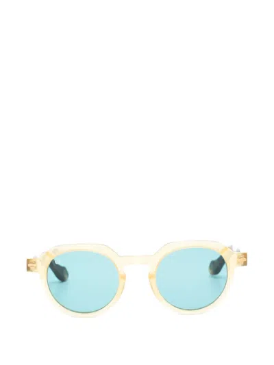Kyme Julian Round-frame Sunglasses In Brown