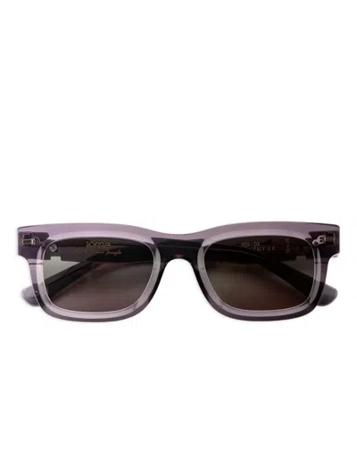 Kyme Rectangle Frame Jedi Sunglasses In Gray