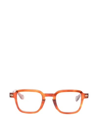 Kyme Troy Square-frame Glasses In Brown