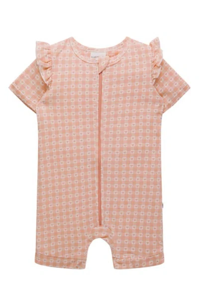 Kynd Baby Day Or Night Frill Short Sleeve Romper In Pink