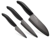 Kyocera Advanced Ceramics 3 Piece Revolution Series Knife Set With Black Blades In Black