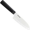 Kyocera Innovationwhite 5.5-inch Ceramic Santoku Knife, White Blade In Black