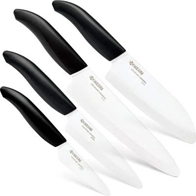 Kyocera Revolution 4 Piece Ceramic Knife Set In White