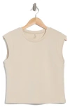 Kyodan Cap Sleeve Scuba Top In Ivory