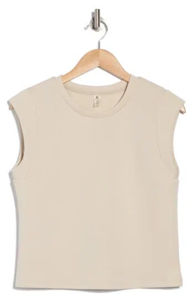 Kyodan Cap Sleeve Scuba Top In Ivory