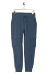 Kyodan Drawstring 4-way Stretch Cargo Joggers In Blue