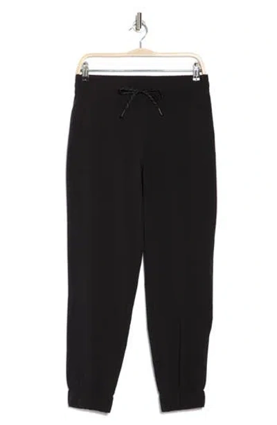 Kyodan Drawstring Waist Capri Cargo Pants In Black