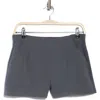 Kyodan High Waist Wide Rib Shorts In Charcoal Grey