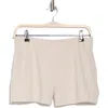 Kyodan High Waist Wide Rib Shorts In Crystal Gray