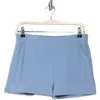 Kyodan High Waist Wide Rib Shorts In Faded Denim