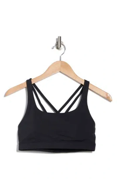 Kyodan Interlock Crisscross Sports Bra In Black