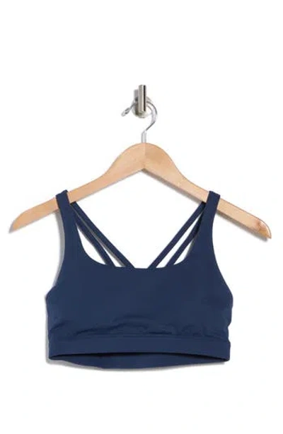Kyodan Interlock Crisscross Sports Bra In Navy