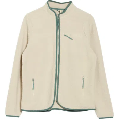 Kyodan Mock Collar Faux Shearling Jacket