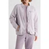 Kyodan Mock Collar Faux Shearling Jacket In Gray