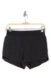 Kyodan Perforated Side Two-in-one Running Shorts In Black