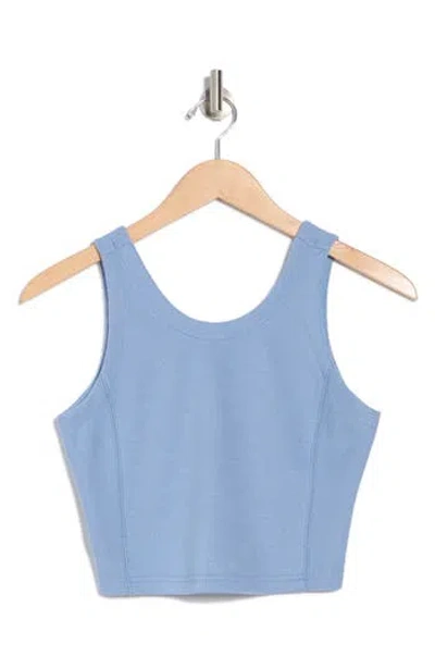 Kyodan Rib Scuba Tank Top In Faded Denim