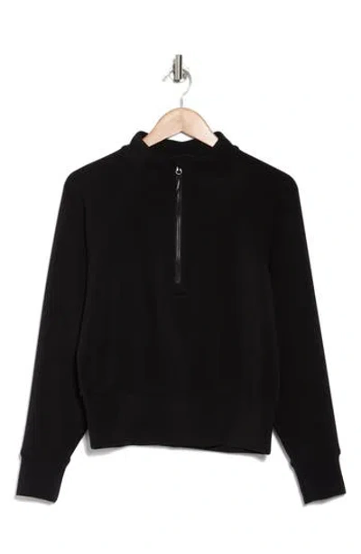 Kyodan Sandwash Scuba Half Zip Pullover In Black