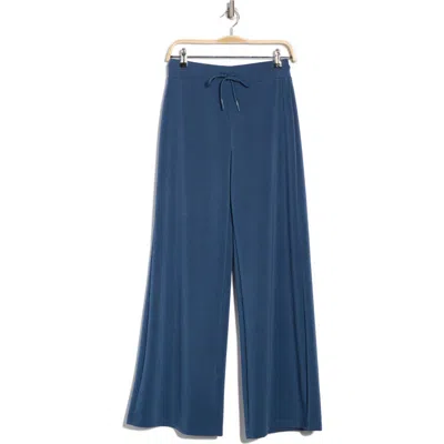 Kyodan Sandwash Scuba Wide Leg Pants In Dark Denim