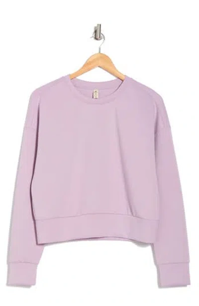 Kyodan Scuba Essentials Crop Sweatshirt In Soft Petal