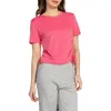 Kyodan Short Sleeved Ruched Top In Red
