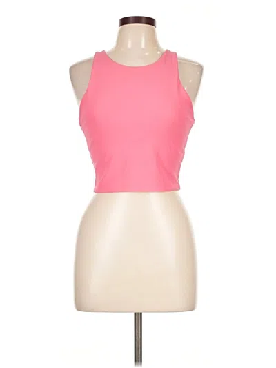 Pre-owned Kyodan Sleeveless Top Pink Halter Neckline Tops