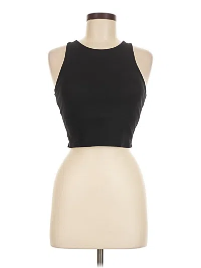 Pre-owned Kyodan Tank Top Black Halter Neckline Tops