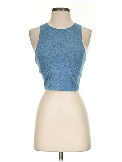 Pre-owned Kyodan Tank Top Blue Halter Neckline Tops