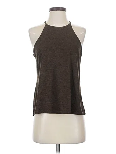 Pre-owned Kyodan Tank Top Brown Halter Neckline Tops