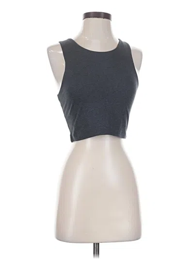 Pre-owned Kyodan Tank Top Gray Halter Neckline Tops