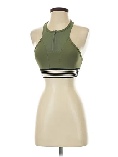 Pre-owned Kyodan Tank Top Green Halter Neckline Tops
