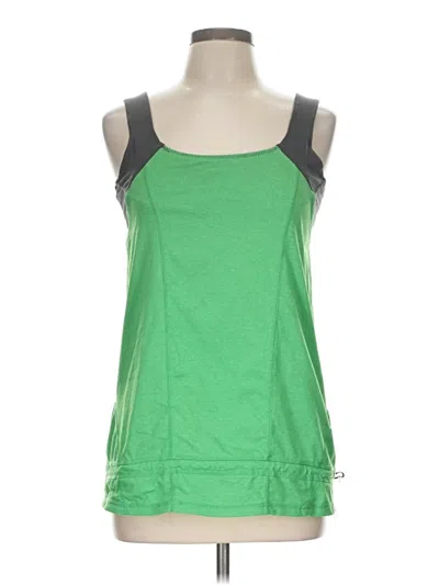 Pre-owned Kyodan Tank Top Green Strapless Neckline Tops