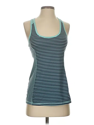 Pre-owned Kyodan Tank Top Teal Halter Neckline Tops