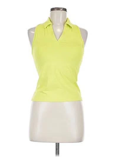 Pre-owned Kyodan Tank Top Yellow Halter Neckline Tops