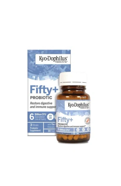 Kyo-dophilus Fifty+ Probiotic, Restore Digestive And Immune Support, 30 Vegetarian Capsules In Transparent
