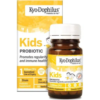 Kyo-dophilus Kids Probiotic, Promotes Regularity And Immune Health, 60 Tablets In Transparent