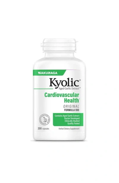 Kyolic Aged Garlic Extract Formula 100, Cardiovascular Health, 200 Ct Capsules.