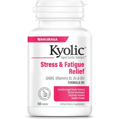 Kyolic Aged Garlic Extract Formula 101, Stress And Fatigue Relief, 100 Capsules. In Transparent