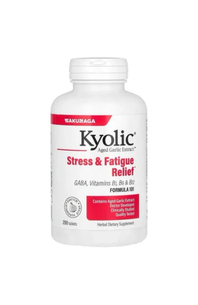Kyolic Aged Garlic Extract Formula 101, Stress And Fatigue Relief, 200 Ct Tablets.