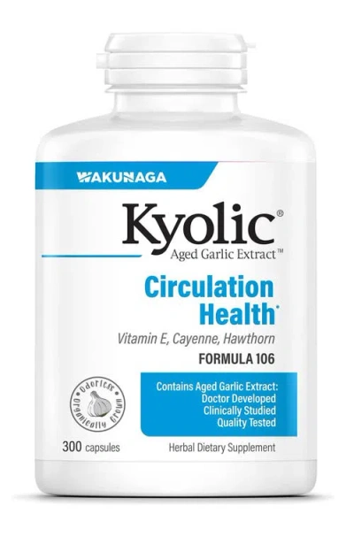 Kyolic Aged Garlic Extract Formula 106, Circulation Health, 300 Capsules.