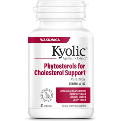 Kyolic Aged Garlic Extract Formula 107, Phytosterols For Cholesterol Support, 80 Capsules
