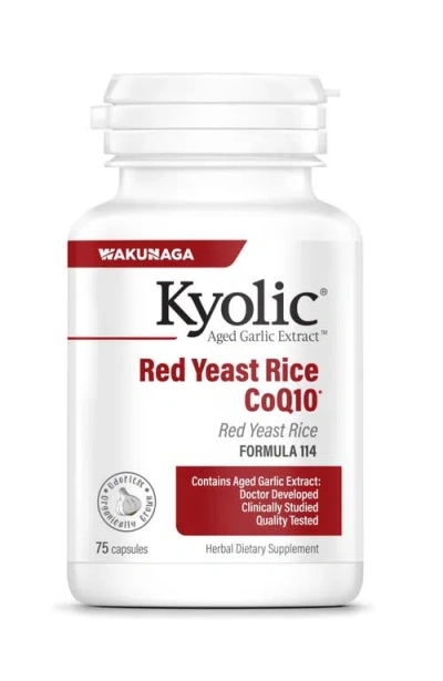 Kyolic Aged Garlic Extract Formula 114, Red Yeast Rice Coq10, Capsules 75 Count