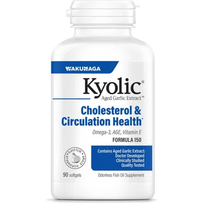 Kyolic Aged Garlic Extract Formula 150, Cholesterol & Circulation Health, Softgels 90 Count