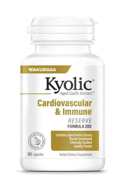 Kyolic Aged Garlic Extract Formula 200, Cardiovascular & Immune, Reserve, 60 Count, Capsules