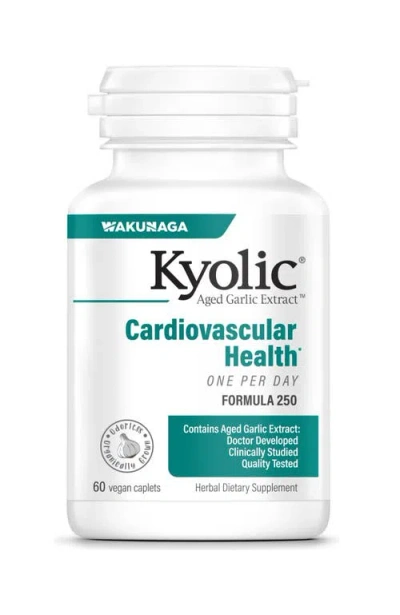 Kyolic Aged Garlic Extract Formula 250, Cardiovascular Health, One Per Day 60 Ct Caplets