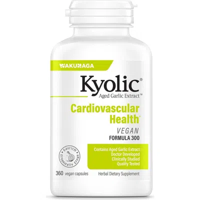 Kyolic Aged Garlic Extract Formula 300, Cardiovascular Health, Vegan, Capsules 360 Count