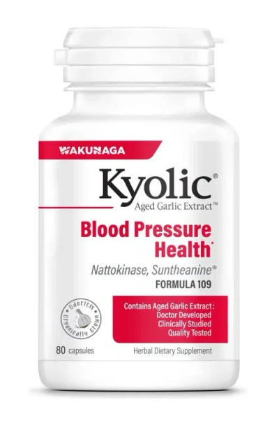 Kyolic Aged Garlic Extract Supplement For Blood Pressure And Cardiovascular Health Support(40 Servin In Yellow