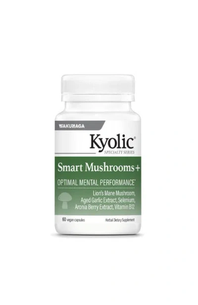 Kyolic Smart Mushroom Supplement For Mental Performance And Brain Health Support 60 Capsules