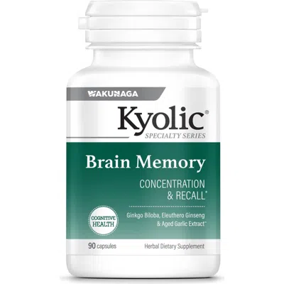 Kyolic Specialty Series Brain Memory, For Concentration & Recall, 90 Capsules
